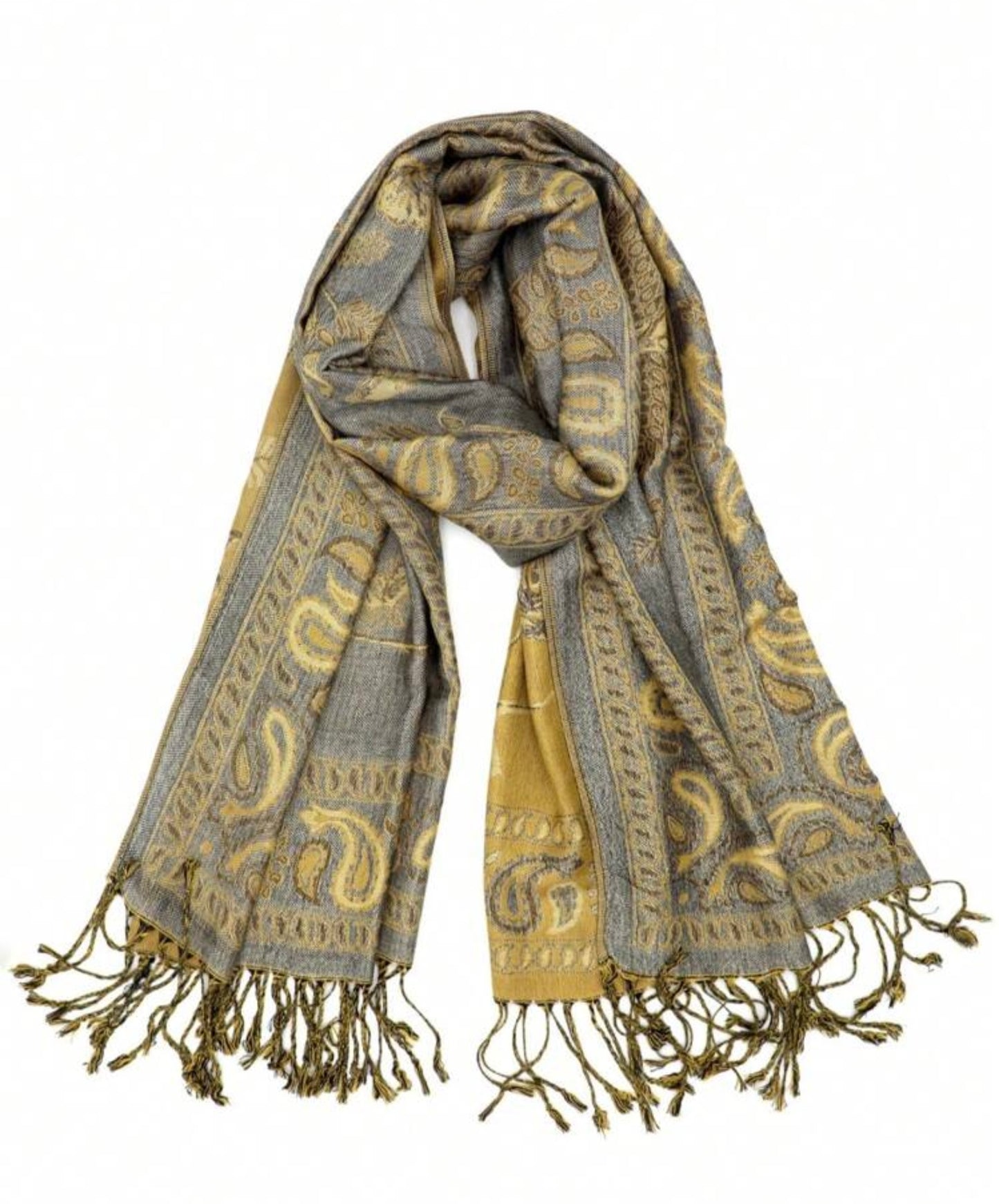 Colored Rectangular Covered Shawl