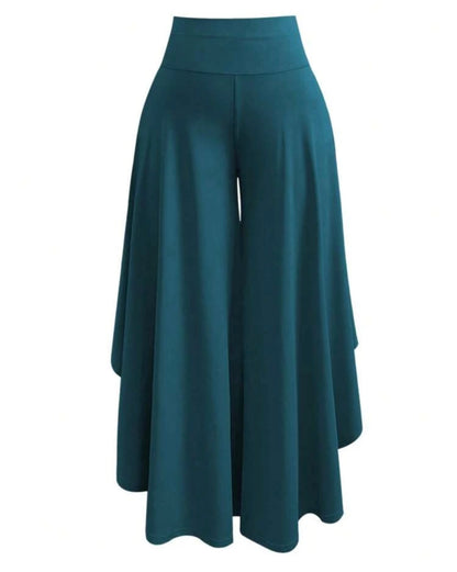 Asymmetrical Wide Leg Pants