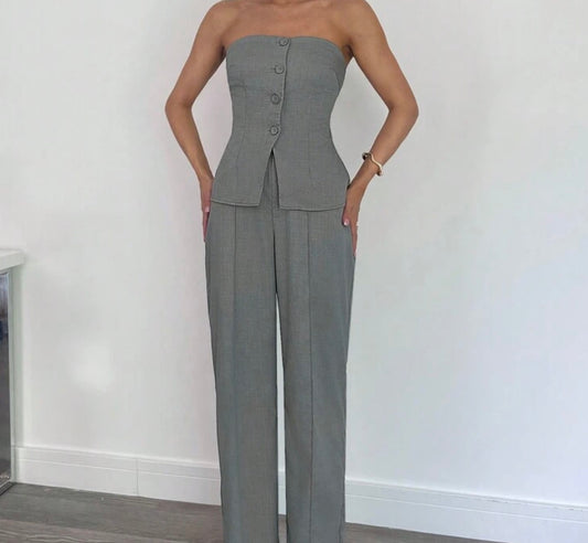 Strapless Suit Set