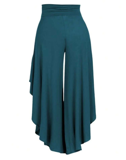 Asymmetrical Wide Leg Pants