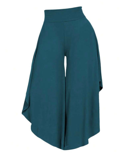 Asymmetrical Wide Leg Pants