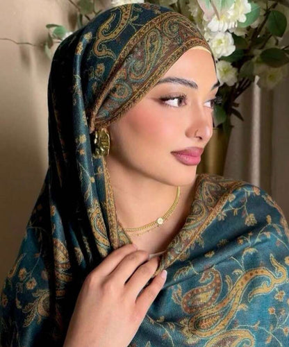 Colored Rectangular Covered Shawl