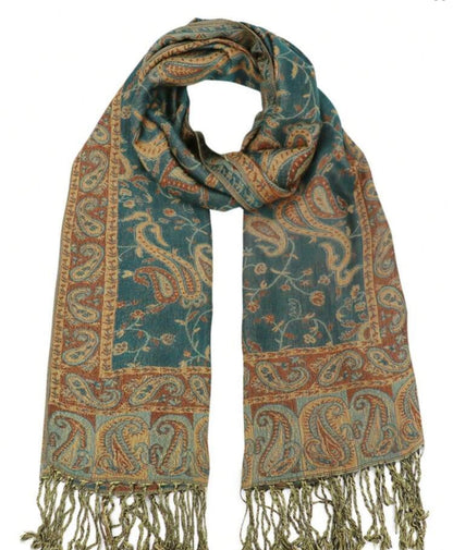 Colored Rectangular Covered Shawl