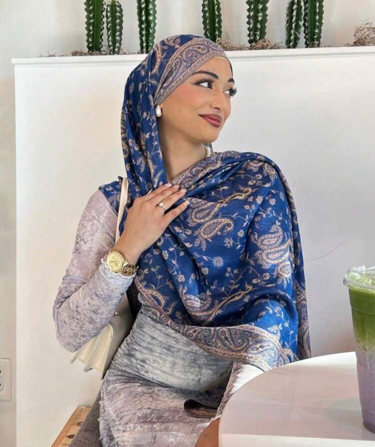 Floral Rectangular HeadScarf