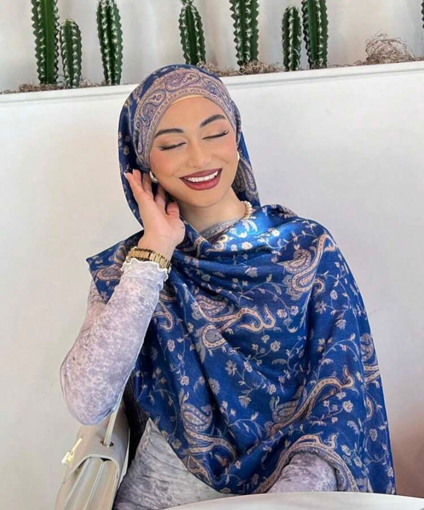 Floral Rectangular HeadScarf